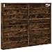 Armadietto Vetrina Rovere Fumo 100x8,5x75 Cm Legno Multistrato - Foto miniatura 2