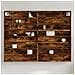 Armadietto Vetrina Rovere Fumo 100x8,5x75 Cm Legno Multistrato - Foto miniatura 1