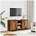 Mobile Porta Tv Legno Antico 102x37,5x52,5 Cm Legno Multistrato - Foto miniatura 3