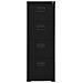 Schedario Nero 46x62x133 Cm In Acciaio - Foto miniatura 1