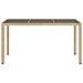 Tavolo Da Giardino Piano In Vetro Beige 150x90x75 Cm Polyrattan - Foto miniatura 3
