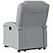 Poltrona Reclinante Alzapersona Elettrica Grigio Chiaro Tessuto - Foto miniatura 5