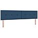 Letto con Box Spring e Materasso Blu 200x200 cm Tessuto - Foto miniatura 6