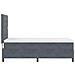 Letto Contenitore con Materasso  Grigio Scuro 90x200 cm Velluto - Foto miniatura 9