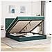 Struttura Letto Pouf con Materassi 160x200 cm Velluto - Foto miniatura 2