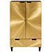 Mobile laterale con cassetto Nero e Oro 60 x 33.5 x 100 cm - Foto miniatura 3