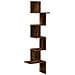 Scaffale Angolare a Muro Rovere Fumo 32x32x127,5 cm Truciolato - Foto miniatura 1