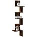 Scaffale Angolare a Muro Rovere Fumo 32x32x127,5 cm Truciolato - Foto miniatura 2