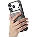 Custodia In Pelle Pu Grigia Compatibile Con Iphone 17 Con Porta Carte Magnetico E Anello Di Supporto - Foto miniatura 1
