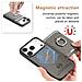 Custodia In Pelle Pu Grigia Compatibile Con Iphone 17 Con Porta Carte Magnetico E Anello Di Supporto - Foto miniatura 2