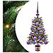 Albero di Natale con 150 LED con supporto Verde 65 cm PE - Foto miniatura 1