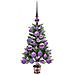 Albero di Natale con 150 LED con supporto Verde 65 cm PE - Foto miniatura 4