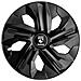 Set 4 Copricerchi 16'' Blade Nero Lucido /carbon Texture - Foto miniatura 1
