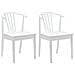 Sedia da pranzo 2 pcs Bianco Legno di gomma massiccio - Foto miniatura 1