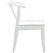 Sedia da pranzo 2 pcs Bianco Legno di gomma massiccio - Foto miniatura 6