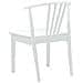 Sedia da pranzo 2 pcs Bianco Legno di gomma massiccio - Foto miniatura 7