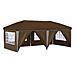 Tenda per feste a pop-up 575 x 288 x 245 cm Tortora - Foto miniatura 1