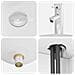 Set di mobili per il bagno 2 pcs Bianco Legno ingegnerizzato - Foto miniatura 4