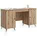 Scrivania con lo scaffale Rovere Artigianale 142,5 x 50 x 75 cm - Foto miniatura 2