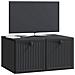 Mobile Porta TV da Muro Nero 59,5 x 41 x 30 cm - Foto miniatura 2