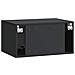 Mobile Porta TV da Muro Nero 59,5 x 41 x 30 cm - Foto miniatura 6