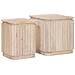 Set di Tavolini Fatti a Mano 2 pcs Bianco 45 x 45 x 45 cm - Foto miniatura 1