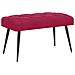 Panchina con bottoni imbottiti Rosso Vino 80 x 40 x 46 cm - Foto miniatura 1