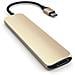 Adattatore Multiporta Sottile Tipo-C in Alluminio con Porta di Ricarica USB-C, Uscita Video 4K HDMI, 2 Porte USB 3.0 Compatibile con MacBook Pro 2016/17/18, MacBook 2015/16/17 (Oro)  - Foto miniatura 2