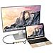 Adattatore Multiporta Sottile Tipo-C in Alluminio con Porta di Ricarica USB-C, Uscita Video 4K HDMI, 2 Porte USB 3.0 Compatibile con MacBook Pro 2016/17/18, MacBook 2015/16/17 (Oro)  - Foto miniatura 4