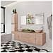 Set Mobili da Bagno 11 pz con Lavabo e Rubinetto Beige - Foto miniatura 1