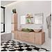 Set Mobili da Bagno 11 pz con Lavabo e Rubinetto Beige - Foto miniatura 2