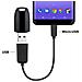 Adattatore Otg Micro Usb Verso Usb Femmina Smartphone / Tablet - Nero - Foto miniatura 3