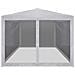 Tenda Pieghevole Per Feste Con 4 Pareti Laterali In Rete 3x3 M - Foto miniatura 2
