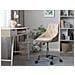 Sedia Da Scrivania In Velluto Beige Parrish - Foto miniatura 14