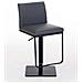 Sgabello Bar Panama in Similpelle E Metallo I Sgabello Alto Girevole E Regolabile 58-82 CM I Sedia Cucina Moderna Grigio Metallo Nero Opaco - Foto miniatura 5