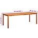 Tavolo Da Giardino 215x90x74 Cm In Legno Massello Di Acacia - Foto miniatura 2