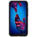 Custodia Compatibile Con Huawei P20 In Nero Onice - Coperchio Protettivo Ibrido Con Silicone Tpu All'interno E 2 Pezzi Di Plastica All'esterno - Foto miniatura 5