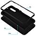 Custodia Compatibile Con Huawei P20 In Nero Onice - Coperchio Protettivo Ibrido Con Silicone Tpu All'interno E 2 Pezzi Di Plastica All'esterno - Foto miniatura 8