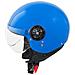 Scooter Moto Casco Jet Demi Omologato Ece 22-05 Visiera Avio Blu Xs - Foto miniatura 4