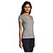 T-shirt Donna Imperiale Con Scollo A V Taglia S Grigio Mix - Foto miniatura 2