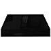 Scaffali A Parete 2 Pz Nero Lucido 23x23,5x3,8 Cm In Mdf - Foto miniatura 5