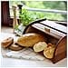 Porta-pane Legno Marrone | Moderno | 40 X 27,5 X 18,5cm | Contenitore Pane | Coperchio Scorrevole Avvolgibile | Apertura Frontale A Scomparsa | Faggio Naturale | Moderno Accessori Cucina - Foto miniatura 5