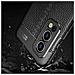 Custodia Compatibile Con Oneplus Nord 2 In Nero Profondo - Coperchio Protettivo In Silicone Tpu Con Applicazione Di Finta Pelle Nobile - Foto miniatura 4