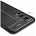 Custodia Compatibile Con Oneplus Nord 2 In Nero Profondo - Coperchio Protettivo In Silicone Tpu Con Applicazione Di Finta Pelle Nobile - Foto miniatura 5