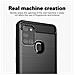 Custodia Compatibile Con Samsung Galaxy A21s In Brushed Nero - Coperchio Protettivo In Silicone Tpu Flessibile In Look Acciaio Inossidabile-fibra Di Carbonio - Foto miniatura 3
