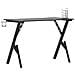 Scrivania da Gaming con Gambe a Y Nera 110x60x75 cm - Foto miniatura 3
