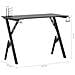 Scrivania da Gaming con Gambe a Y Nera 110x60x75 cm - Foto miniatura 5