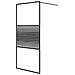 Parete Doccia Walk In Nero 90x195 Cm Vetro Trasparente Esg - Foto miniatura 2