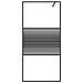 Parete Doccia Walk In Nero 90x195 Cm Vetro Trasparente Esg - Foto miniatura 3