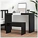 Sgabello Da Toeletta Nero 70x35x45 Cm Legno Multistrato - Foto miniatura 3